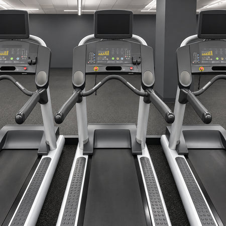 Life Fitness Integrity commercial treadmills with PVS displays in CP3 cardio package