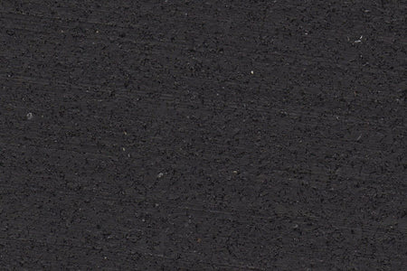 Jet Black REGUPOL rubber gym flooring material photo showing a solid black surface