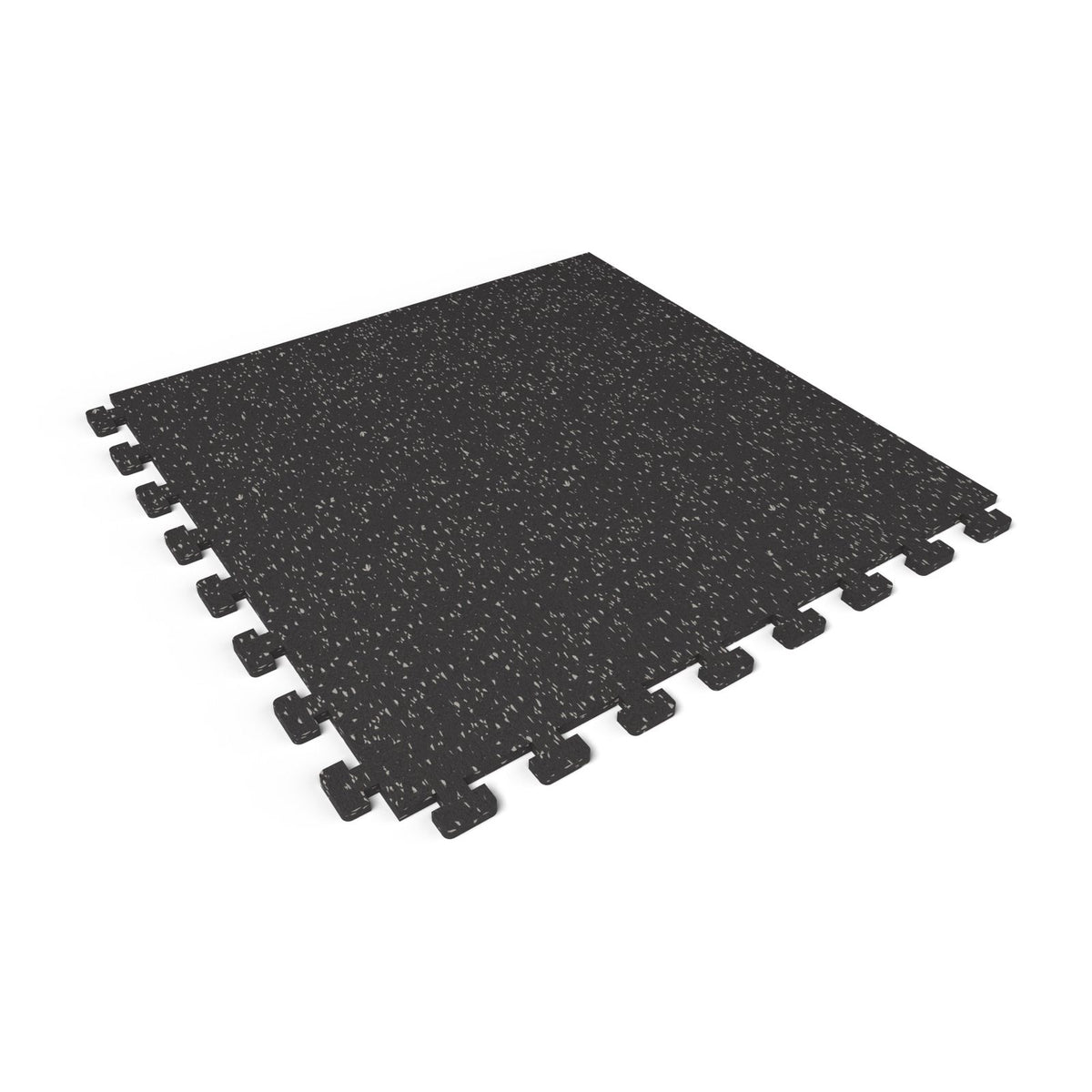 Gray Hound REGUPOL aktivlok 3/8 inch (9 mm) interlocking rubber gym floor tile, 24 x 24 in., with puzzle edges