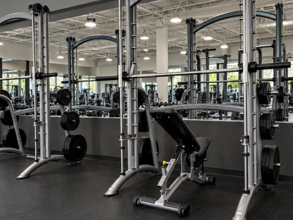 Commercial Smith machines included in the SCP2 pre-owned commercial gym equipment package