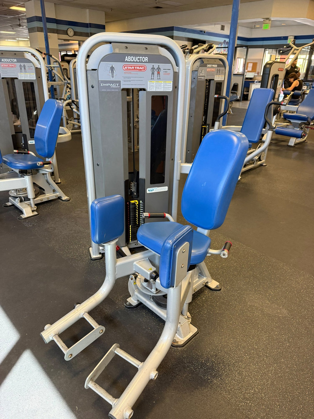 Star Trac selectorized hip abductor / adductor – used commercial gym equipment package