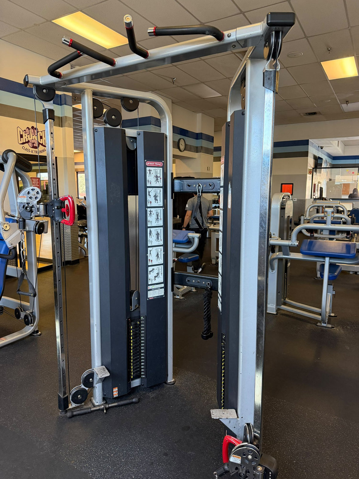 Star Trac Impact dual adjustable pulley cable station – used commercial gym equipment package