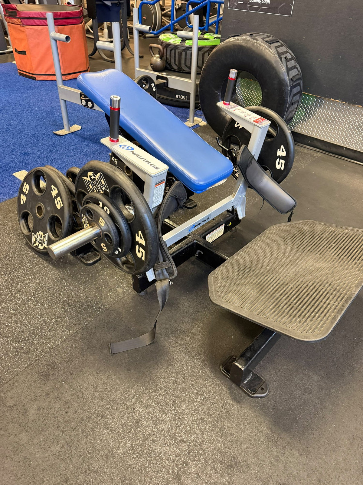 Star Trac plate-loaded seated calf – used commercial gym equipment package