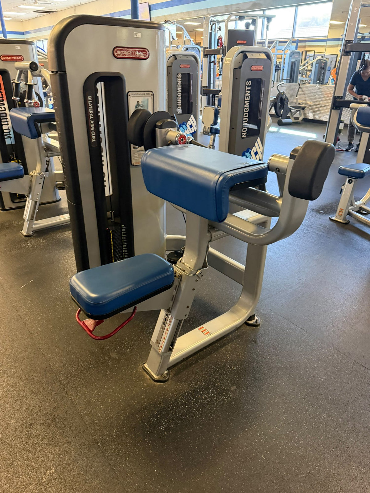Star Trac selectorized triceps machine – used commercial gym equipment package