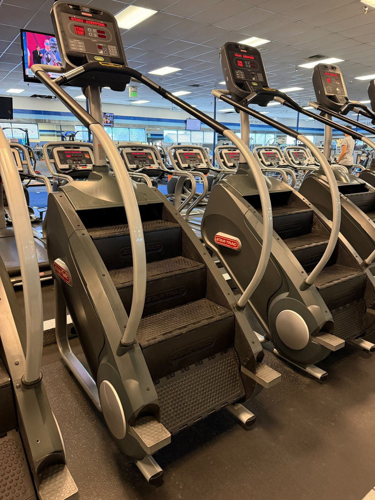 Star Trac StepMill stair climbers – used commercial gym equipment package