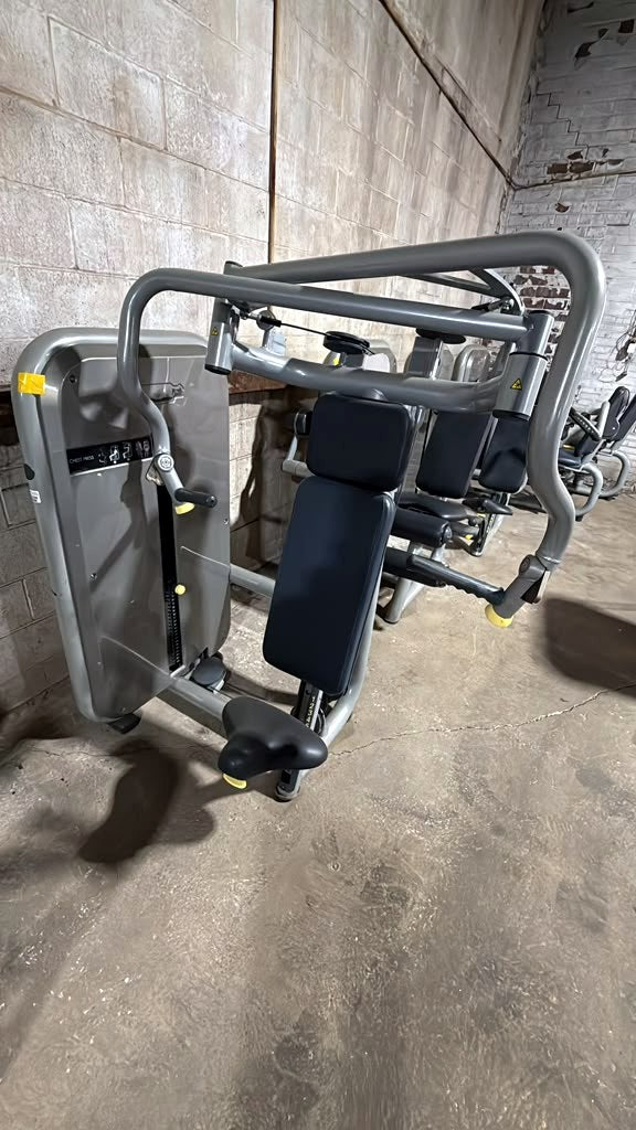 Used Technogym selectorized shoulder press – 23-piece commercial strength package MWP1